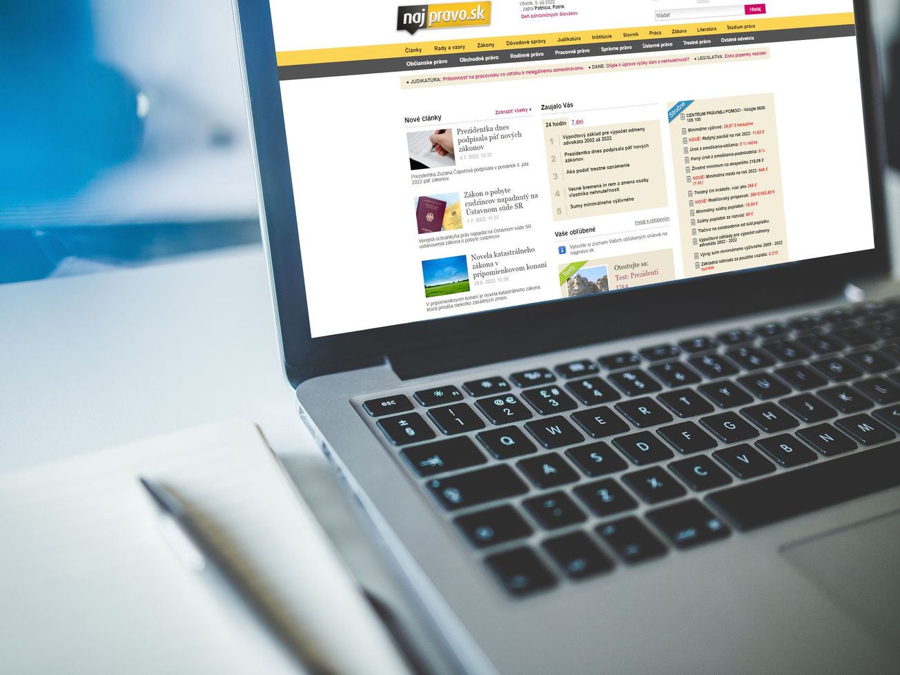 Najprávo - Novinky za mesiac júl 2022