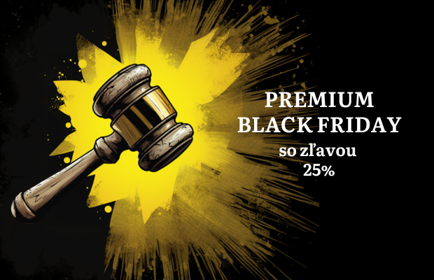 Získajte PREMIUM BLACK FRIDAY so zľavou 25 %